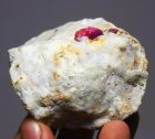 Bra Pris Sällsynt Rödrosa Rubin Kristall i Matrix 212 gram från Jagdalak Afganistan Köp Nu! (bild för) Bra Pris Sällsynt Rödrosa Rubin Kristall i Matrix 212 gram från Jagdalak Afganistan Köp Nu!